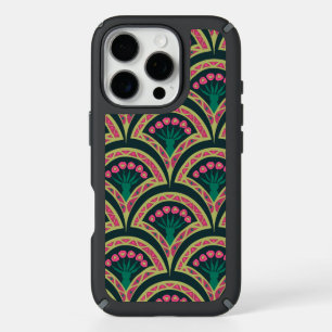 shell shaped green pattern iPhone 16 pro case