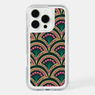 shell shaped green pattern iPhone 16 pro case