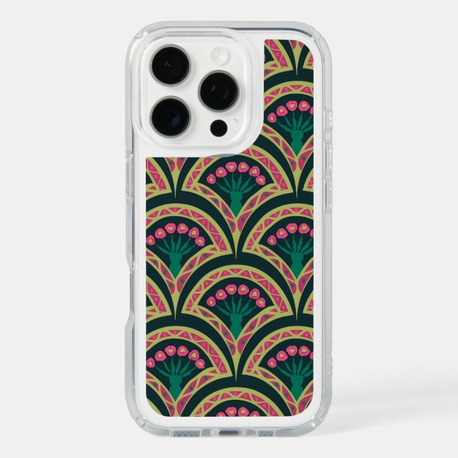 shell shaped green pattern speck iPhone case (Front)