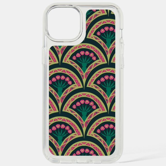 shell shaped green pattern speck iPhone case (Front)