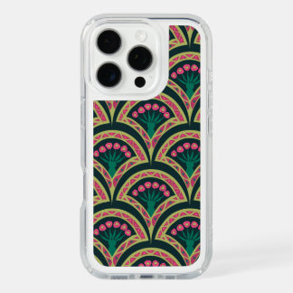 shell shaped green pattern iPhone 16 pro case