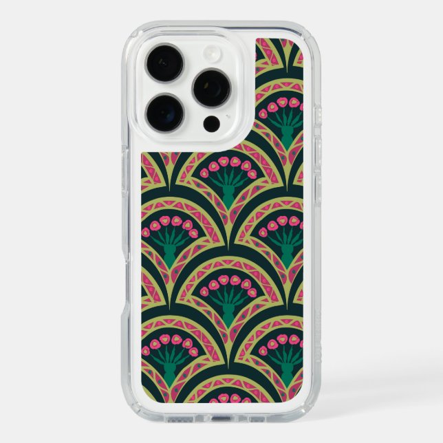 shell shaped green pattern speck iPhone case (Front)