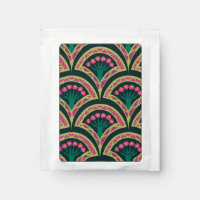 shell shaped green pattern