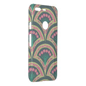 shell shaped green pattern uncommon google pixel case (Back/Right)