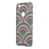 shell shaped green pattern uncommon google pixel case (Back/Left)