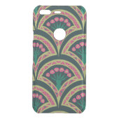 shell shaped green pattern uncommon google pixel case (Back)
