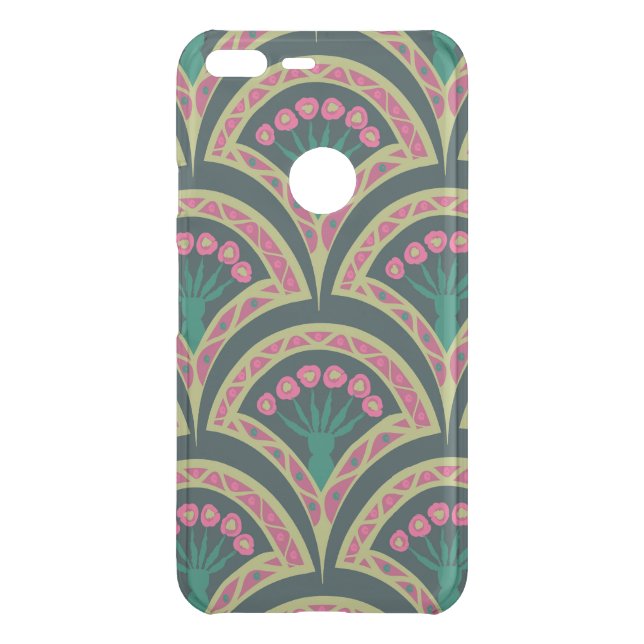 shell shaped green pattern uncommon google pixel XL case (Back)