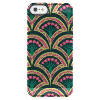 shell shaped green pattern clear iPhone SE/5/5s case