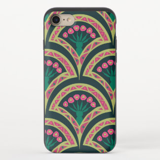 shell shaped green pattern iPhone 8/7 slider case