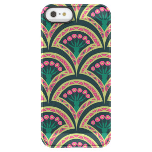 shell shaped green pattern permafrost iPhone SE/5/5s case