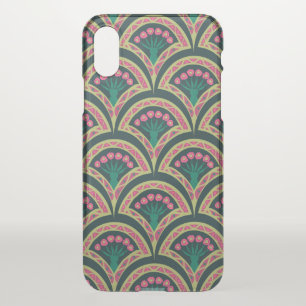 shell shaped green pattern iPhone XS case