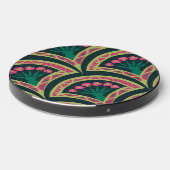 shell shaped green pattern wireless charger (Front 2)
