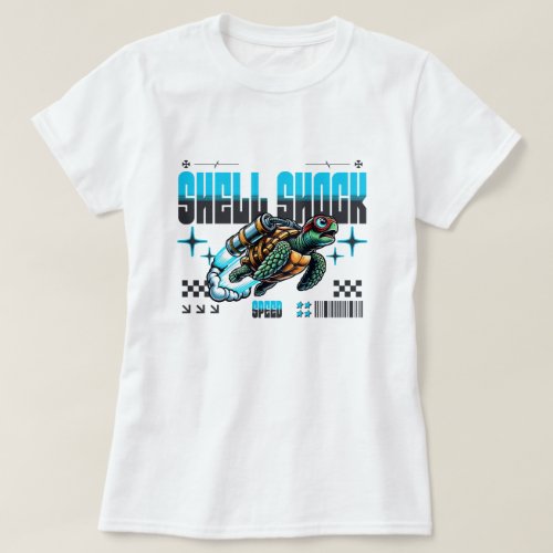 Shell Shock Turbo Turtle T_Shirt
