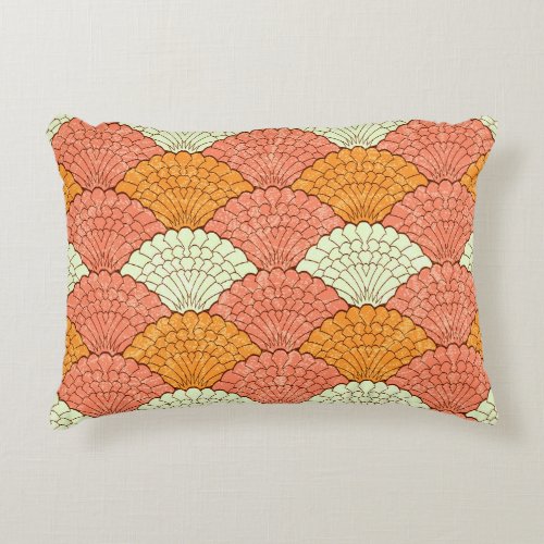 Shell Spectacle Abstract Sea Patterns Accent Pillow