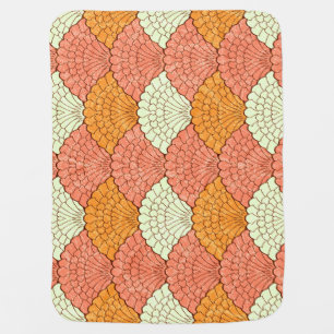 Shell Spectacle: Abstract Sea Patterns Baby Blanket