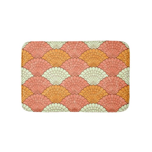 Shell Spectacle Abstract Sea Patterns Bath Mat
