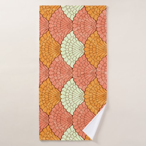 Shell Spectacle Abstract Sea Patterns Bath Towel