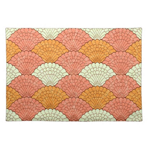 Shell Spectacle Abstract Sea Patterns Cloth Placemat