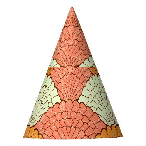 Shell Spectacle Abstract Sea Patterns Party Hat