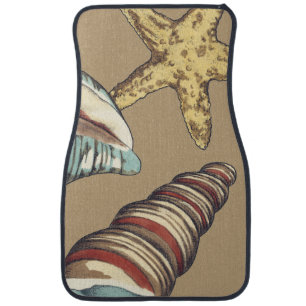 Shell Trio on Khaki Car Floor Mat