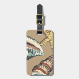 Shell Trio on Khaki Luggage Tag