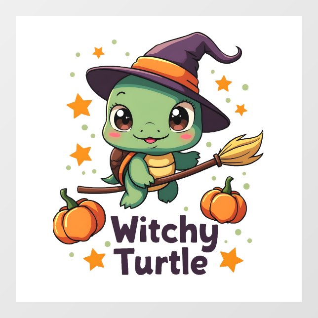 Shell Witch Turtle Wall Decal (Front)