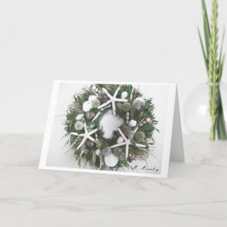 Shell Wreath Holiday Card
