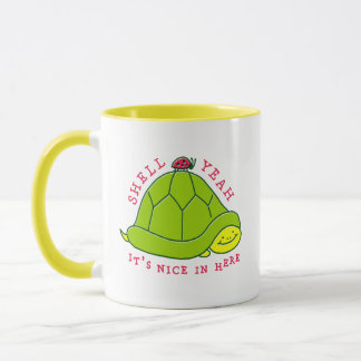 Shell Yeah Introverted Turtle Cute Mug