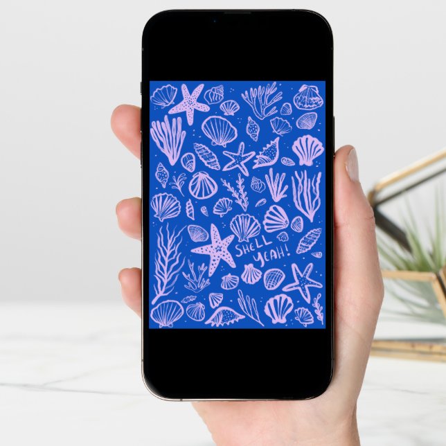 SHELL YEAH Seashell Beach Birthday Congratulations Card (Front Digital)