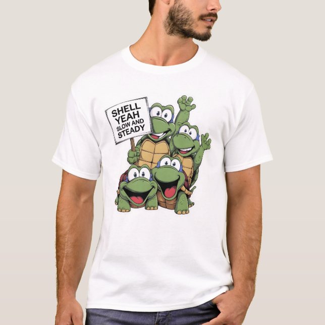 Shell Yeah Slow And Steady T-Shirt (Front)