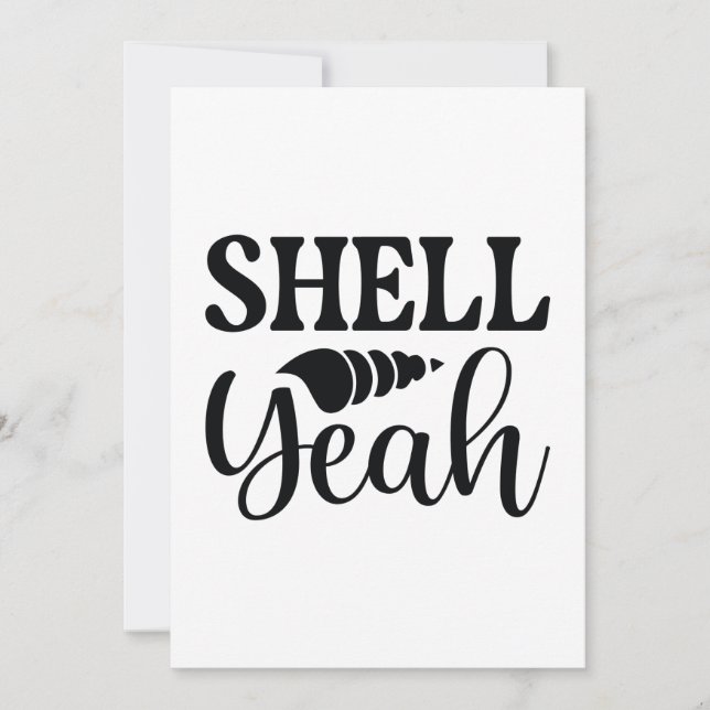 Shell Yeah Thank You Card (Front)