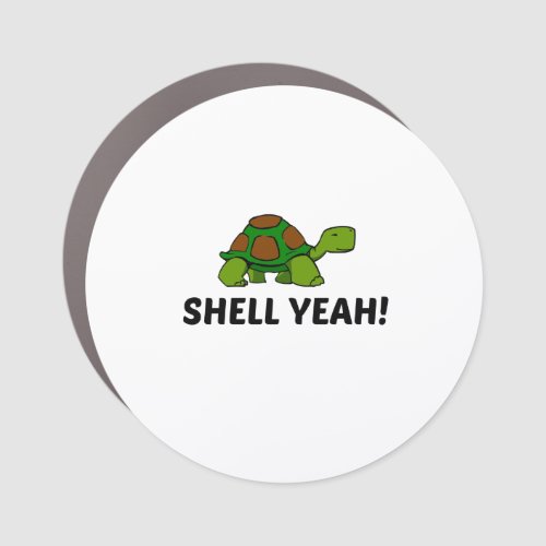 SHELL YEAH TURTLE CAR MAGNET