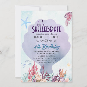 Shellebrate Birthday Invitation