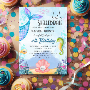 Shellebrate Birthday Invitation