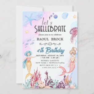 Shellebrate Birthday Invitation