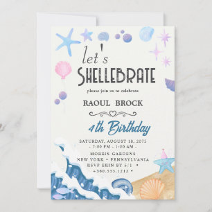 Shellebrate Birthday Invitation