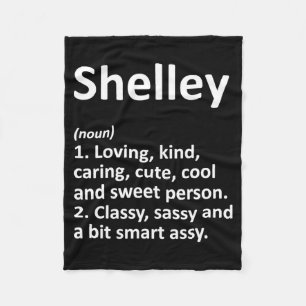 Shelley Definition D Funny Birthday Fleece Blanket