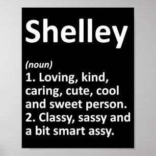 Shelley Definition D Funny Birthday Poster