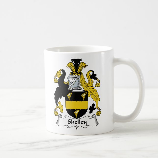 Shelley Family Crest Coffee Mug (Right)