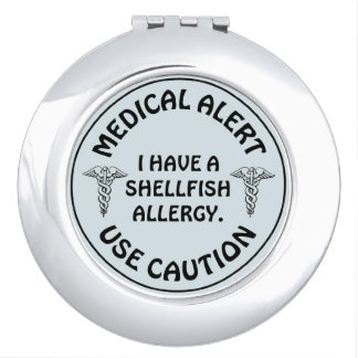 SHELLFISH ALLERGY COMPACT MIRROR