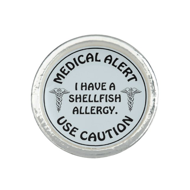 SHELLFISH ALLERGY RING (Front)