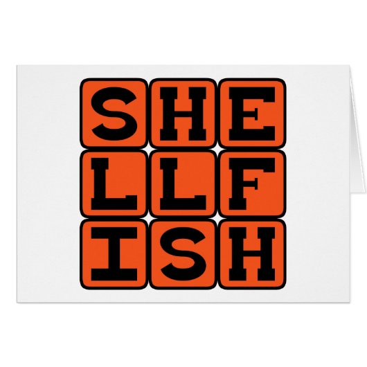 Shellfish, Exoskeleton-Bearing Invertebrates Cards (Front Horizontal)