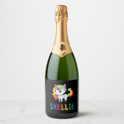 Shellie Unicorn Sparkling Wine Label