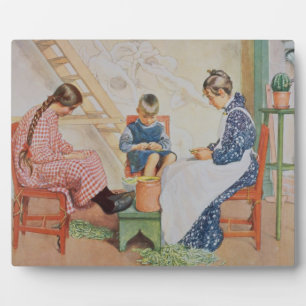 Shelling Peas, pub. in 'Lasst Licht Hinin'(`Let in Plaque