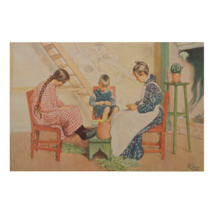 Shelling Peas, pub. in 'Lasst Licht Hinin'(`Let in Wood Wall Decor