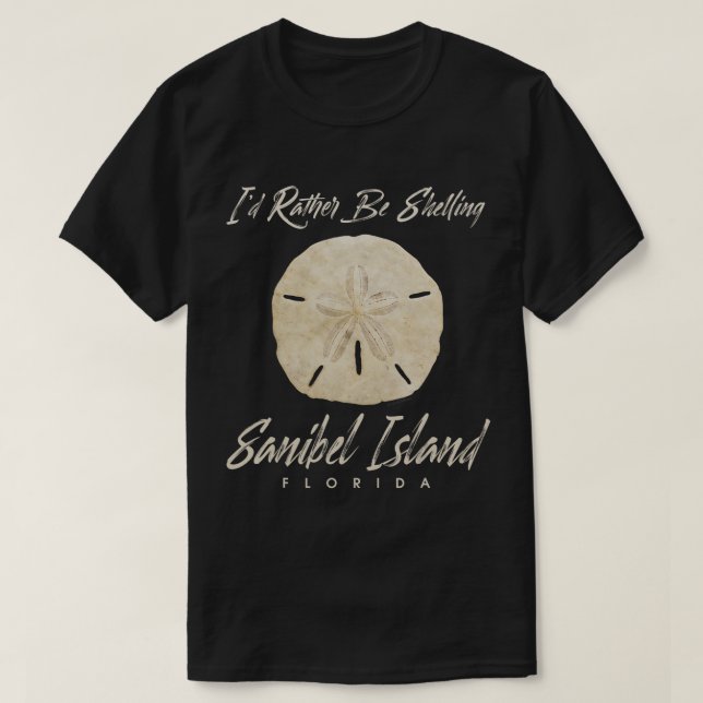Shelling Sand Dollar Seashell Sanibel Island Flori T-Shirt (Design Front)