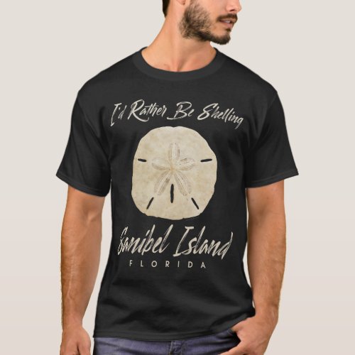 Shelling Sand Dollar Seashell Sanibel Island Flori T_Shirt