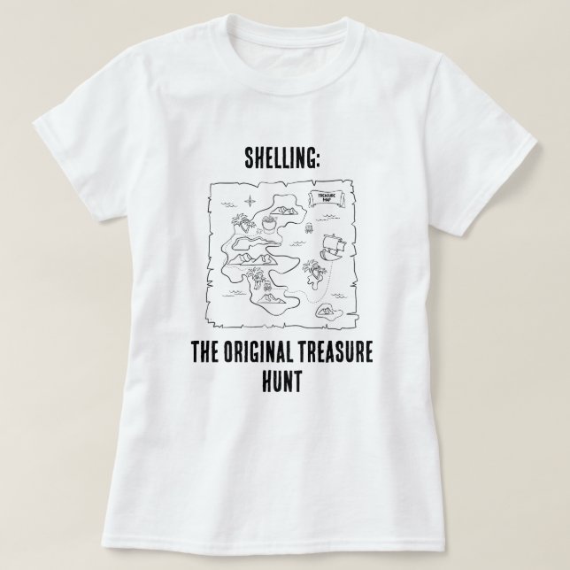 Shelling: The Original Treasure Hunt – Women’s Tee (Design Front)