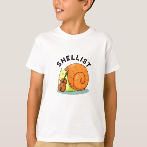 Shellist Funny Snail Cello Pun T_Shirt