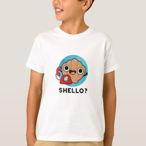 Shello Funny Sea Shell Pun  T_Shirt